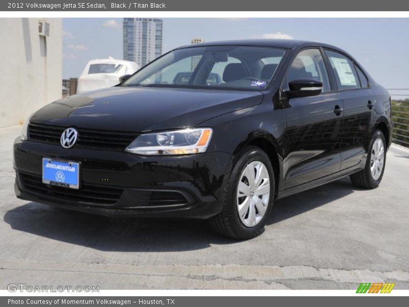 Black / Titan Black 2012 Volkswagen Jetta SE Sedan