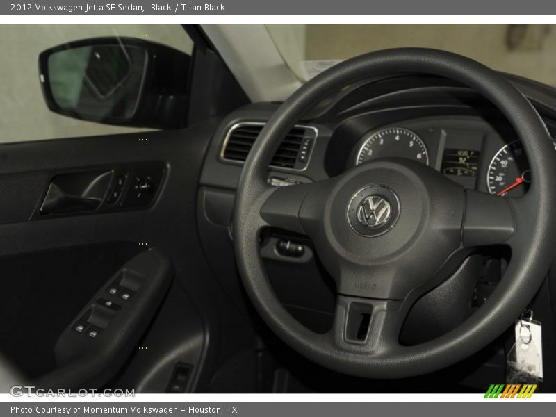 Black / Titan Black 2012 Volkswagen Jetta SE Sedan