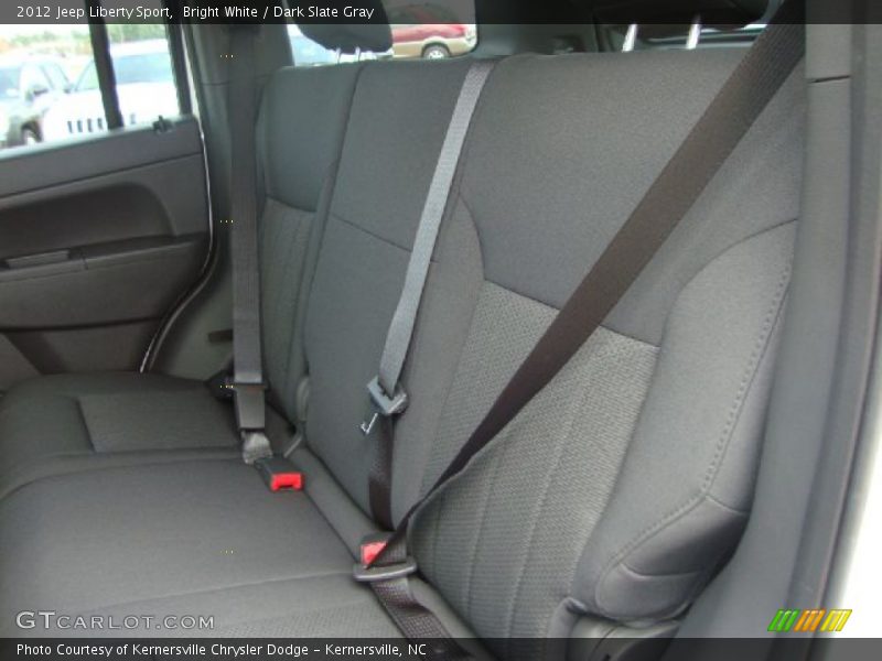 Bright White / Dark Slate Gray 2012 Jeep Liberty Sport