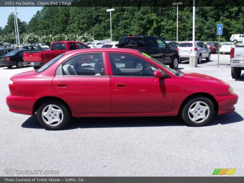  2001 Sephia  Classic Red