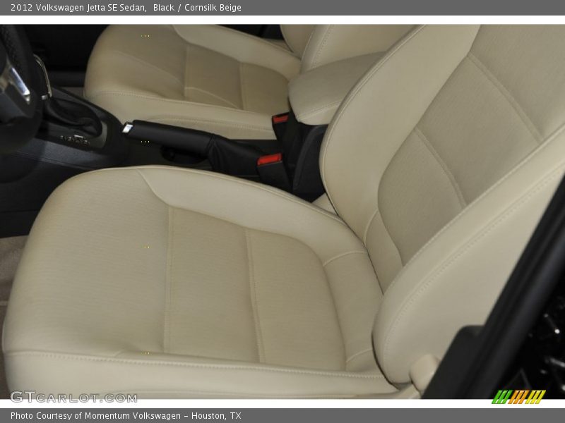 Black / Cornsilk Beige 2012 Volkswagen Jetta SE Sedan