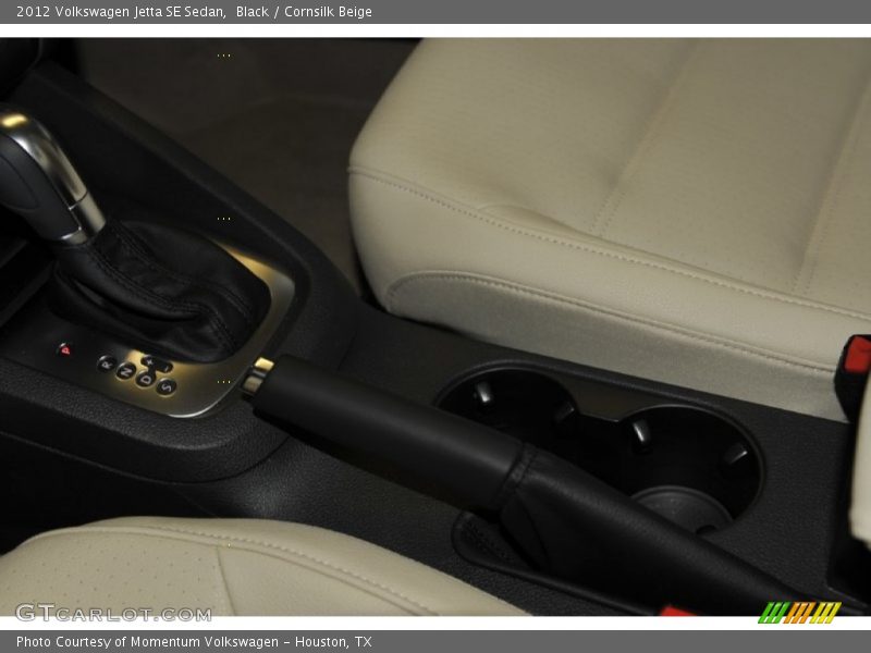 Black / Cornsilk Beige 2012 Volkswagen Jetta SE Sedan