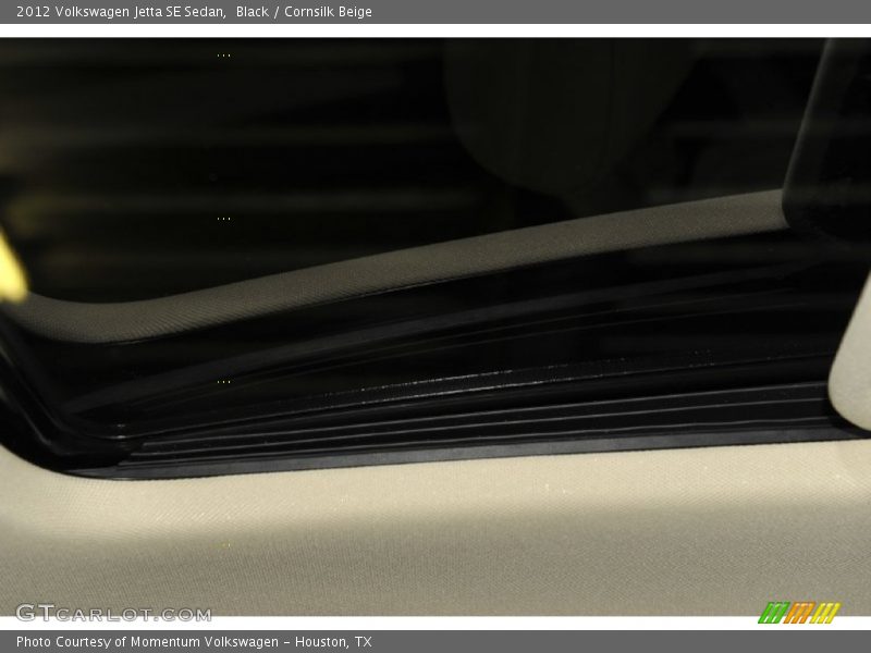 Black / Cornsilk Beige 2012 Volkswagen Jetta SE Sedan