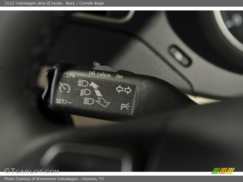 Black / Cornsilk Beige 2012 Volkswagen Jetta SE Sedan