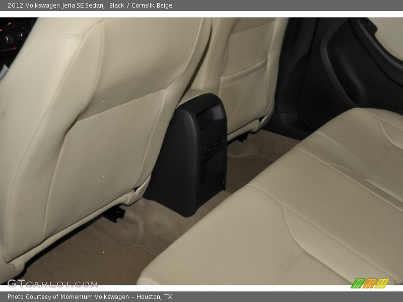Black / Cornsilk Beige 2012 Volkswagen Jetta SE Sedan