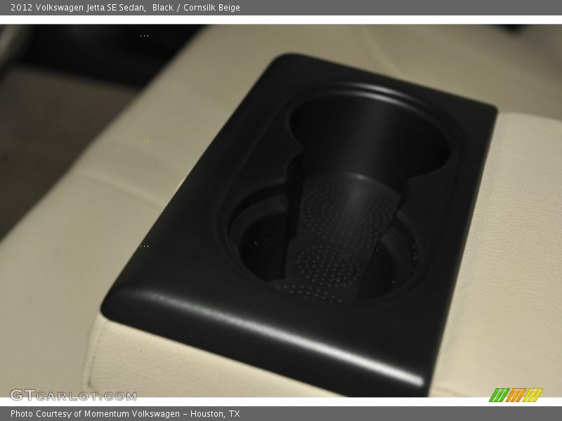 Black / Cornsilk Beige 2012 Volkswagen Jetta SE Sedan