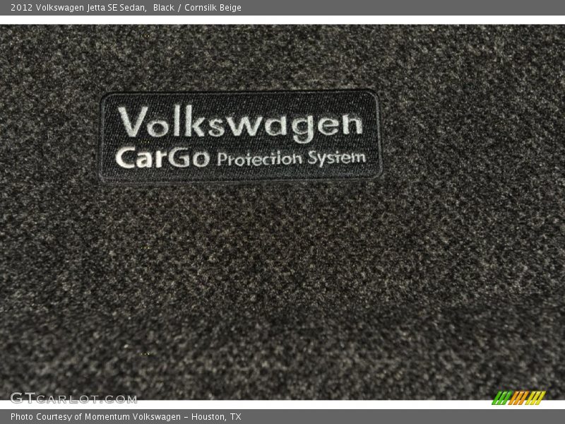 Black / Cornsilk Beige 2012 Volkswagen Jetta SE Sedan