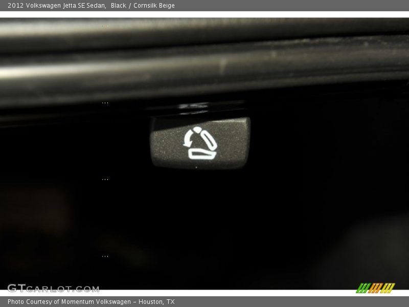 Black / Cornsilk Beige 2012 Volkswagen Jetta SE Sedan