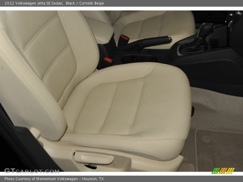 Black / Cornsilk Beige 2012 Volkswagen Jetta SE Sedan