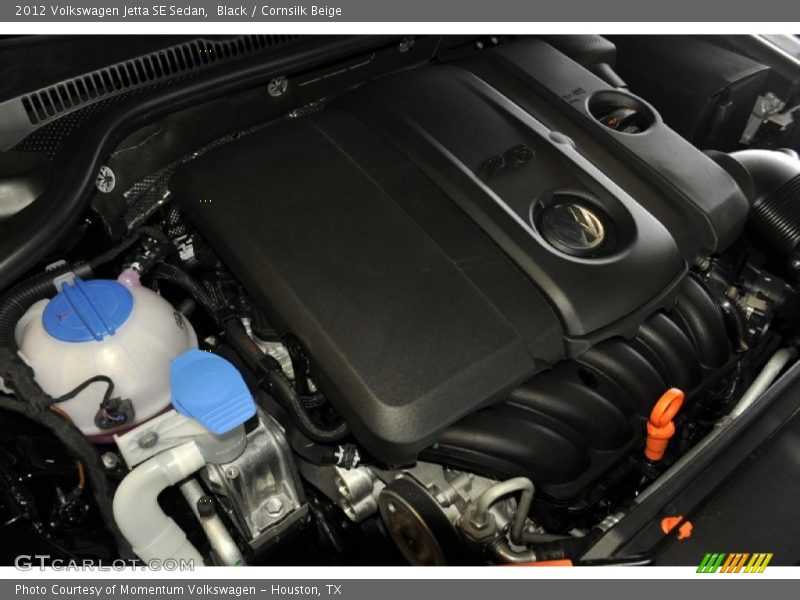Black / Cornsilk Beige 2012 Volkswagen Jetta SE Sedan