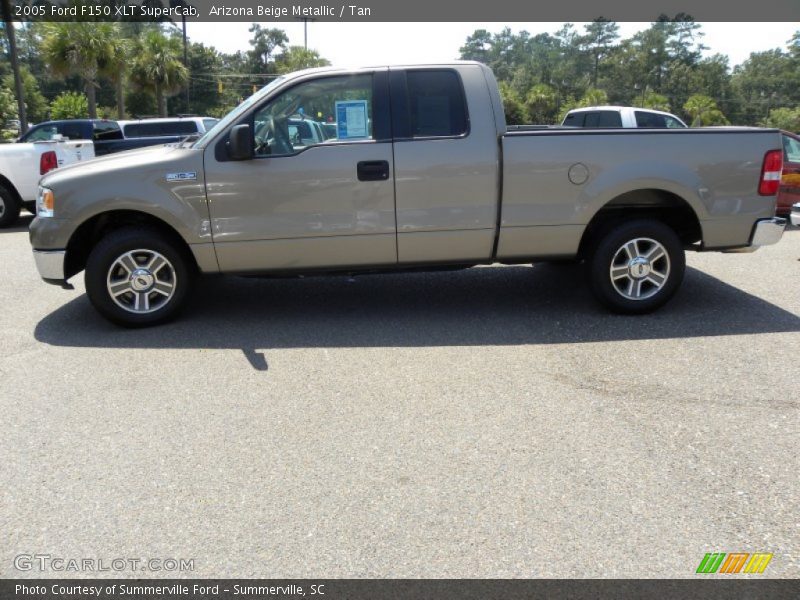 Arizona Beige Metallic / Tan 2005 Ford F150 XLT SuperCab