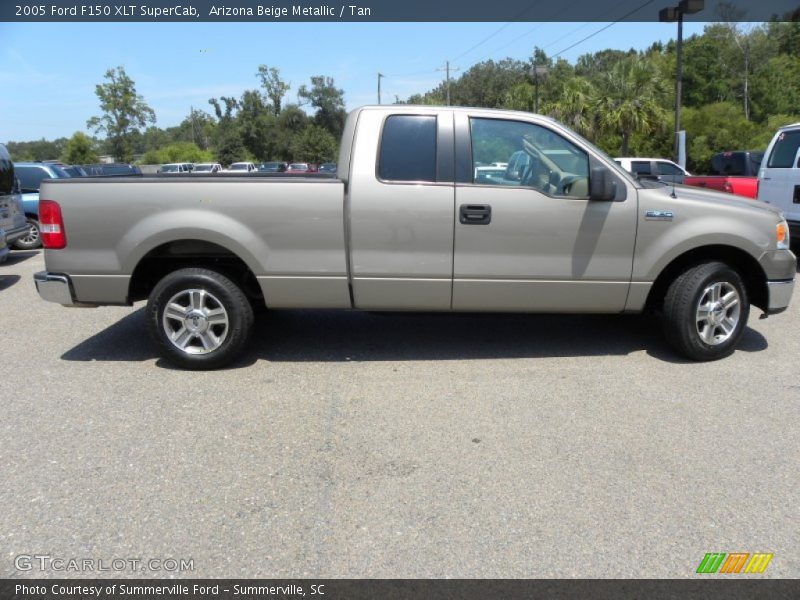 Arizona Beige Metallic / Tan 2005 Ford F150 XLT SuperCab