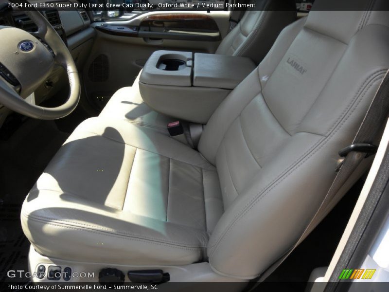 Oxford White / Medium Parchment 2004 Ford F350 Super Duty Lariat Crew Cab Dually