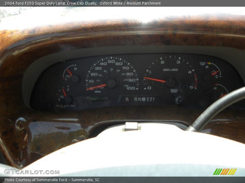 Oxford White / Medium Parchment 2004 Ford F350 Super Duty Lariat Crew Cab Dually