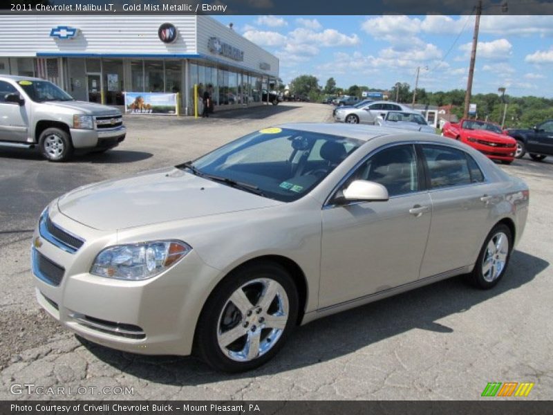 Gold Mist Metallic / Ebony 2011 Chevrolet Malibu LT