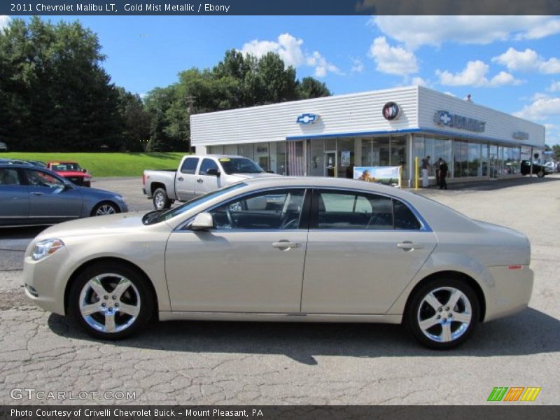 Gold Mist Metallic / Ebony 2011 Chevrolet Malibu LT