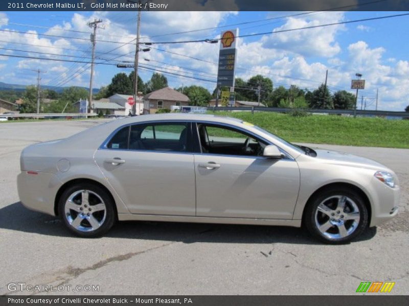 Gold Mist Metallic / Ebony 2011 Chevrolet Malibu LT