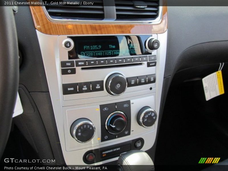 Gold Mist Metallic / Ebony 2011 Chevrolet Malibu LT
