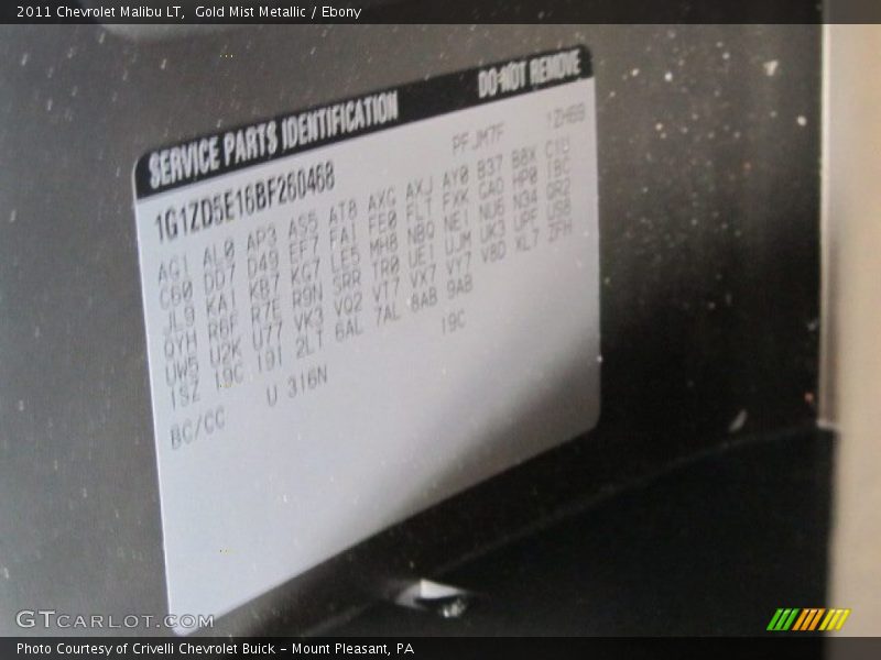 Gold Mist Metallic / Ebony 2011 Chevrolet Malibu LT