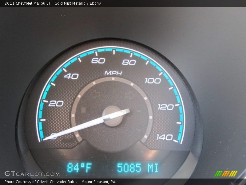 Gold Mist Metallic / Ebony 2011 Chevrolet Malibu LT