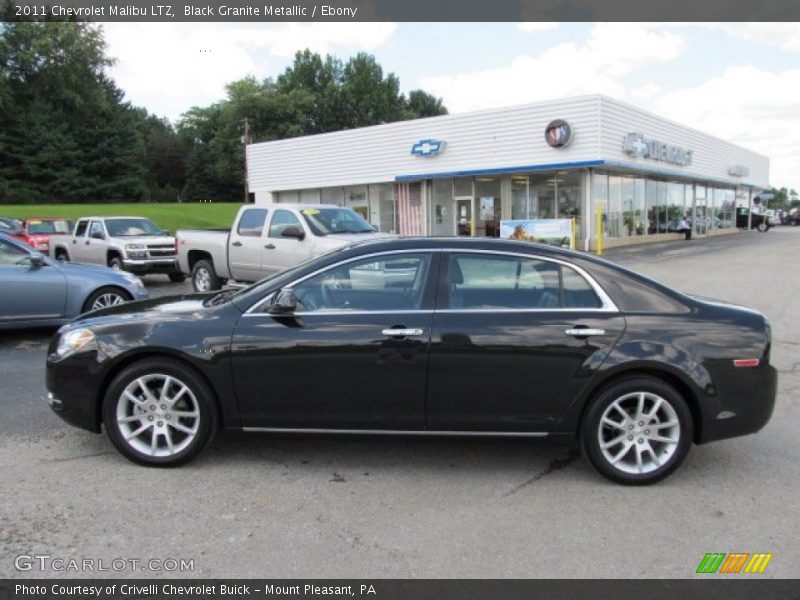 Black Granite Metallic / Ebony 2011 Chevrolet Malibu LTZ