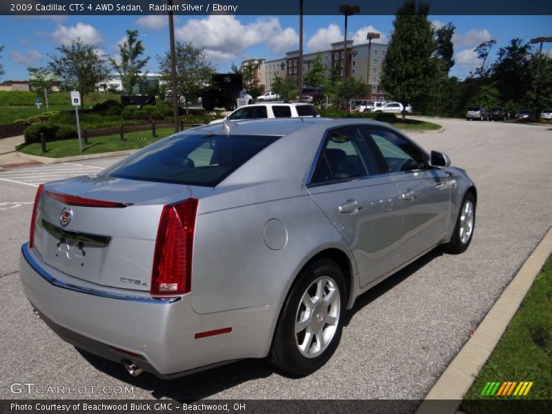 Radiant Silver / Ebony 2009 Cadillac CTS 4 AWD Sedan
