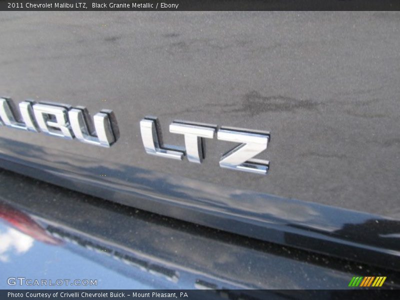 Black Granite Metallic / Ebony 2011 Chevrolet Malibu LTZ
