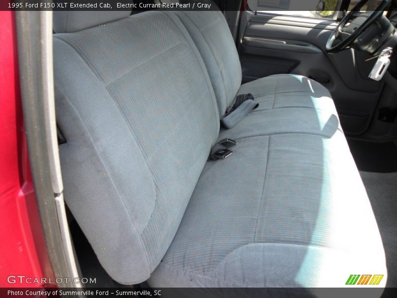 Electric Currant Red Pearl / Gray 1995 Ford F150 XLT Extended Cab
