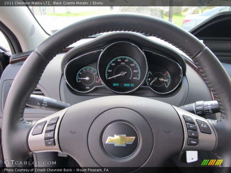 Black Granite Metallic / Ebony 2011 Chevrolet Malibu LTZ