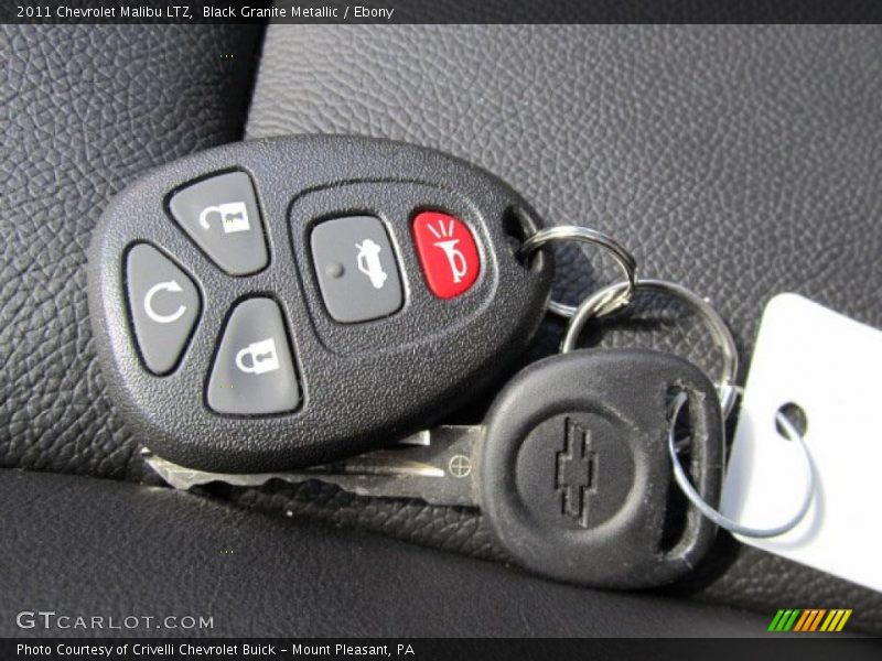 Black Granite Metallic / Ebony 2011 Chevrolet Malibu LTZ