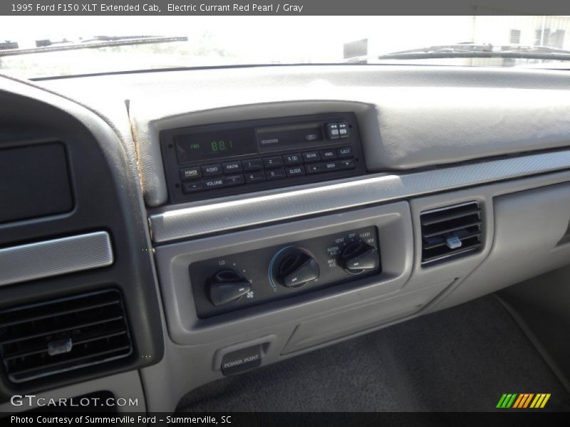 Electric Currant Red Pearl / Gray 1995 Ford F150 XLT Extended Cab