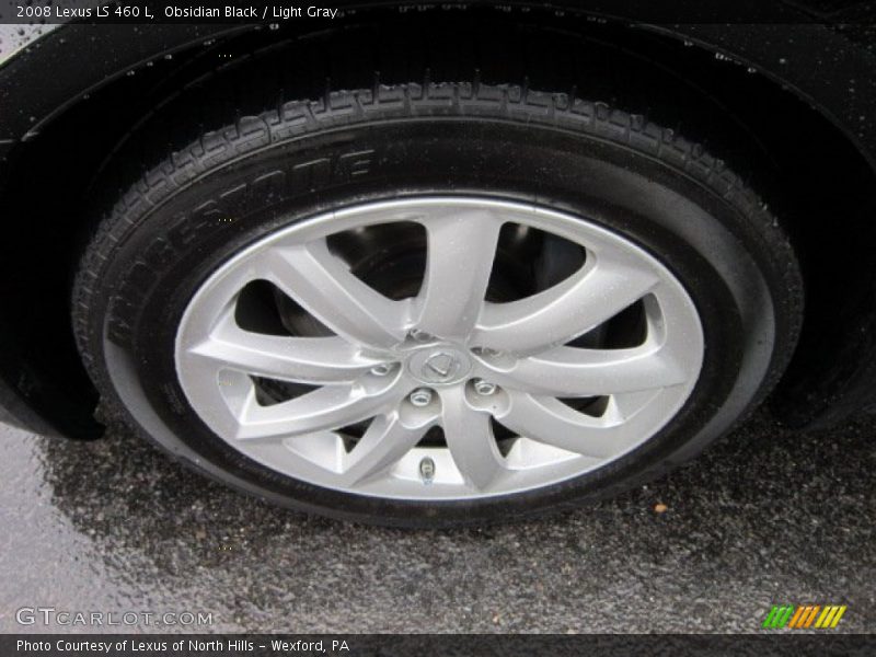 Obsidian Black / Light Gray 2008 Lexus LS 460 L