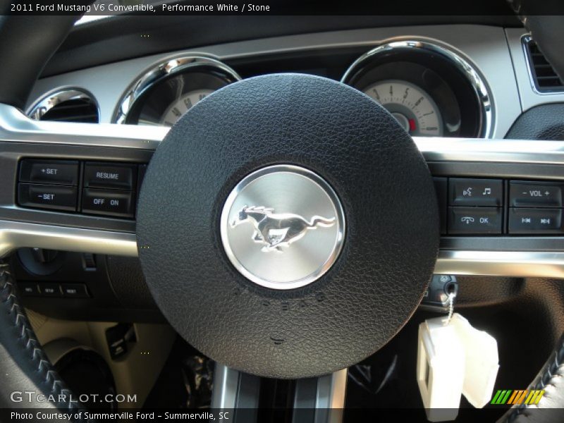 Performance White / Stone 2011 Ford Mustang V6 Convertible