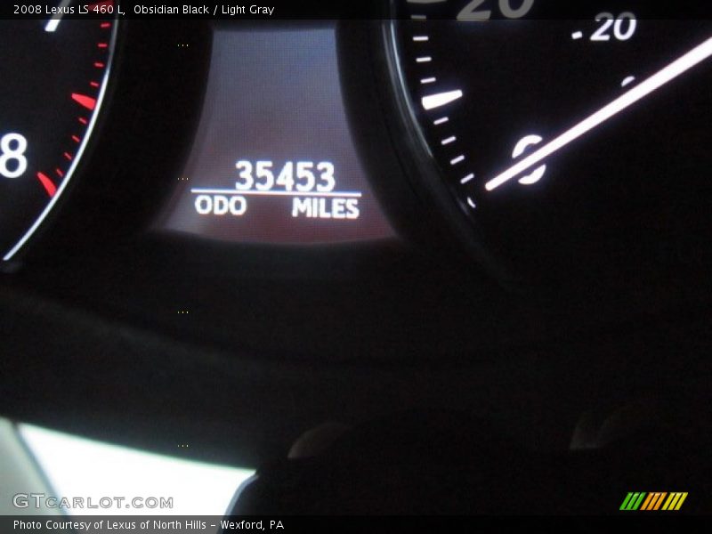 Obsidian Black / Light Gray 2008 Lexus LS 460 L