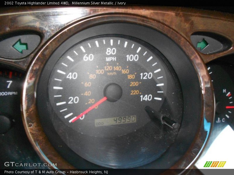 Millennium Silver Metallic / Ivory 2002 Toyota Highlander Limited 4WD