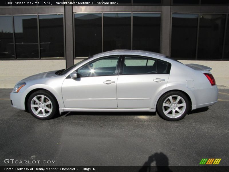 Radiant Silver Metallic / Charcoal Black 2008 Nissan Maxima 3.5 SE