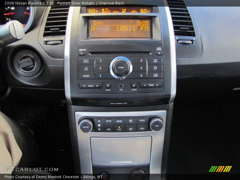 Radiant Silver Metallic / Charcoal Black 2008 Nissan Maxima 3.5 SE