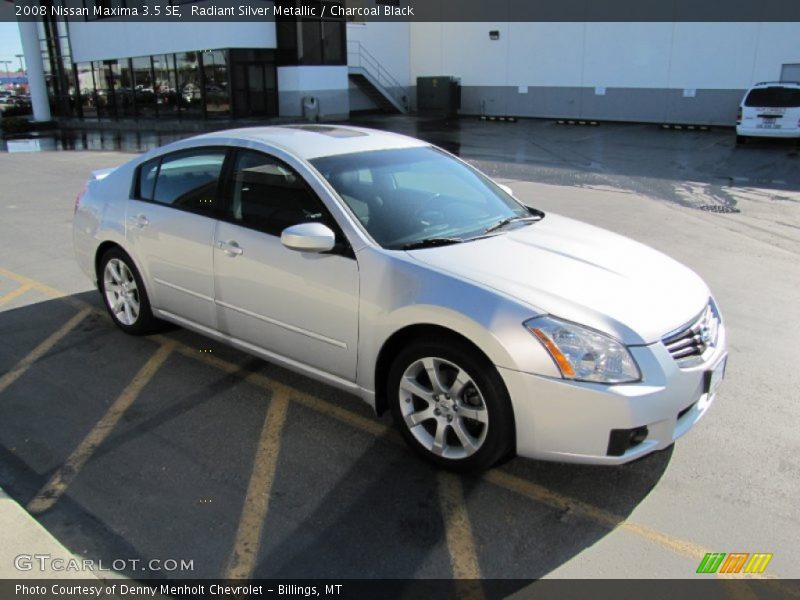 Radiant Silver Metallic / Charcoal Black 2008 Nissan Maxima 3.5 SE