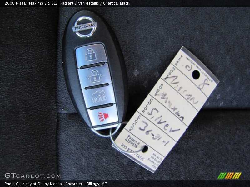 Radiant Silver Metallic / Charcoal Black 2008 Nissan Maxima 3.5 SE