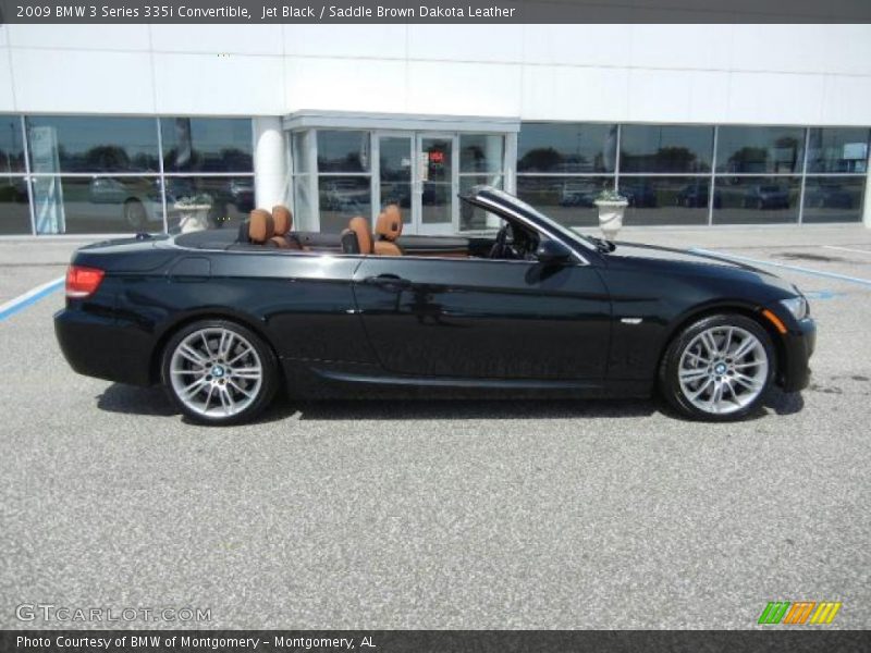 Jet Black / Saddle Brown Dakota Leather 2009 BMW 3 Series 335i Convertible