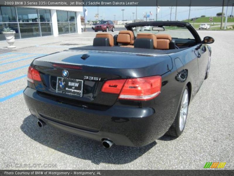 Jet Black / Saddle Brown Dakota Leather 2009 BMW 3 Series 335i Convertible