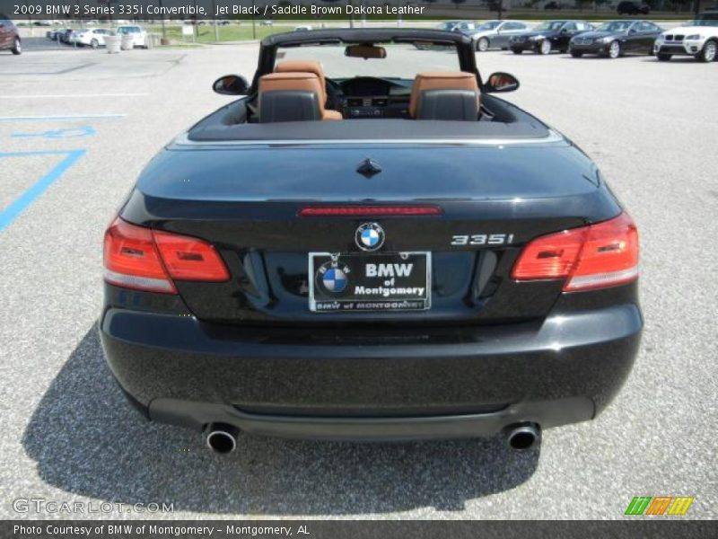 Jet Black / Saddle Brown Dakota Leather 2009 BMW 3 Series 335i Convertible