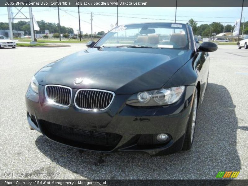 Jet Black / Saddle Brown Dakota Leather 2009 BMW 3 Series 335i Convertible