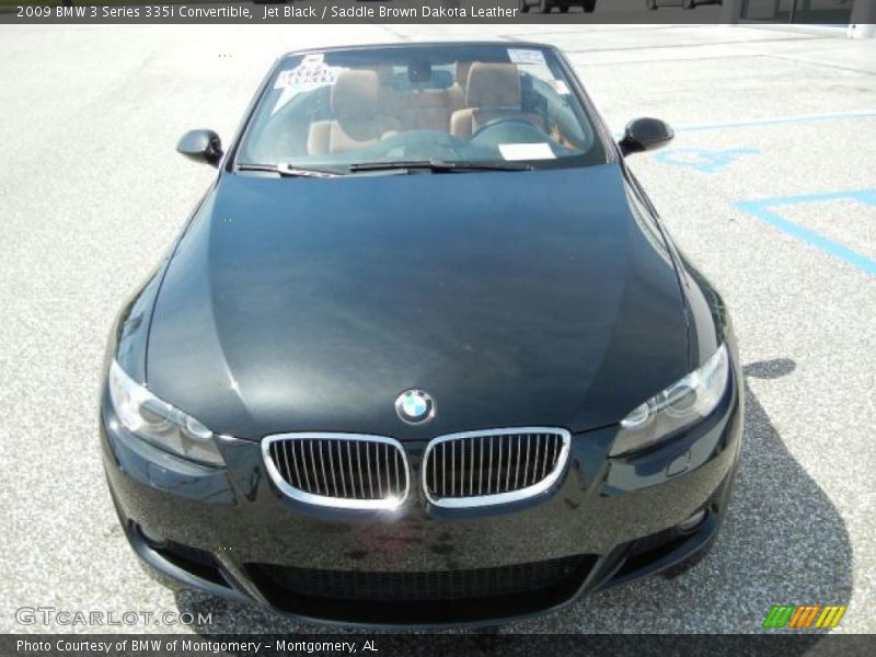Jet Black / Saddle Brown Dakota Leather 2009 BMW 3 Series 335i Convertible