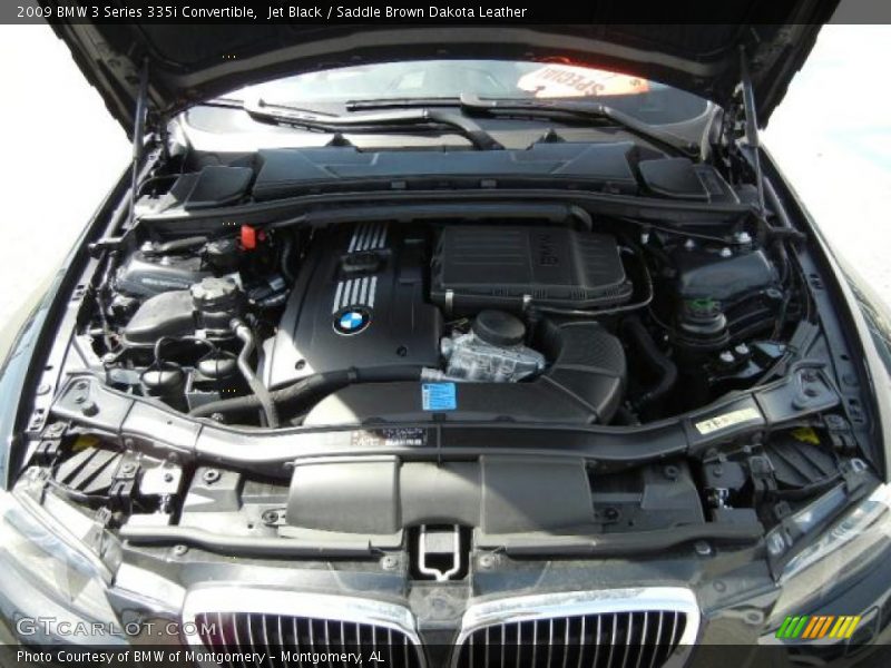 Jet Black / Saddle Brown Dakota Leather 2009 BMW 3 Series 335i Convertible