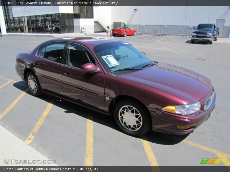 Cabernet Red Metallic / Medium Gray 2003 Buick LeSabre Custom