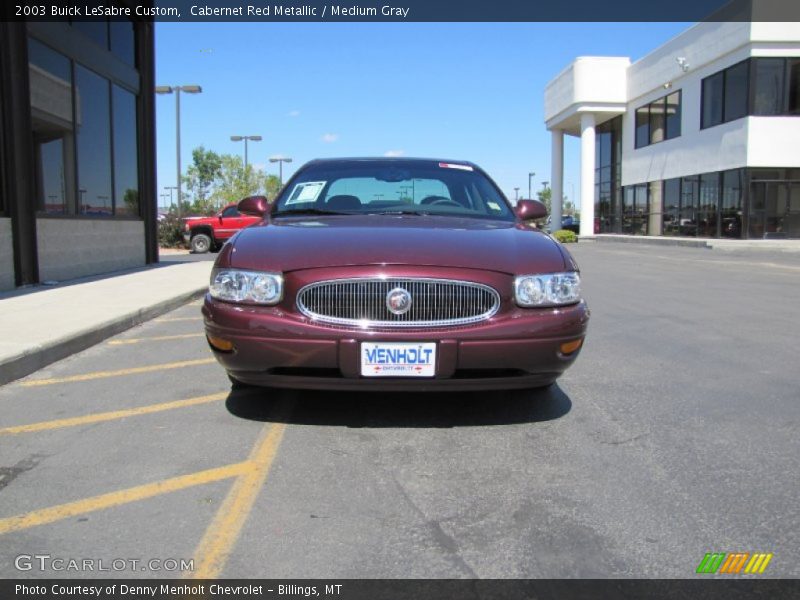Cabernet Red Metallic / Medium Gray 2003 Buick LeSabre Custom