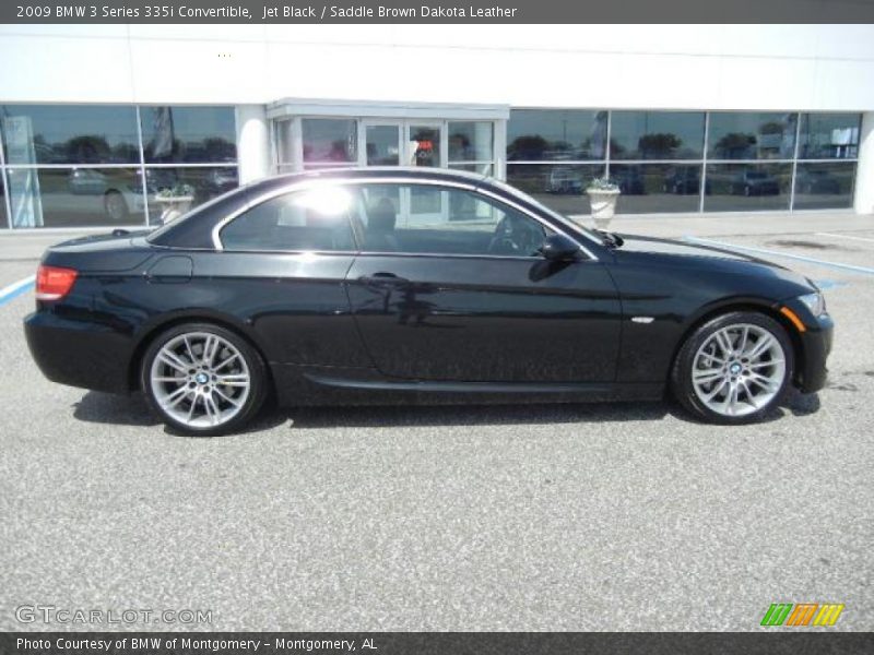 Jet Black / Saddle Brown Dakota Leather 2009 BMW 3 Series 335i Convertible