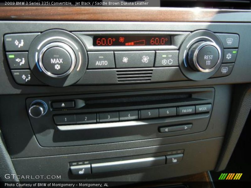 Jet Black / Saddle Brown Dakota Leather 2009 BMW 3 Series 335i Convertible