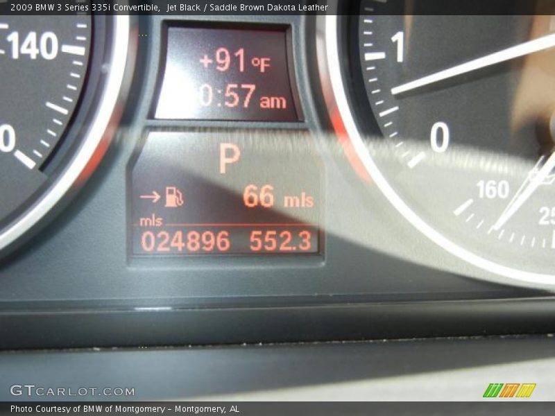 Jet Black / Saddle Brown Dakota Leather 2009 BMW 3 Series 335i Convertible